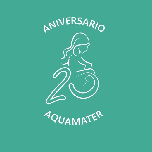 Gráfica cuadrada del 23 aniversario de Aquamater.