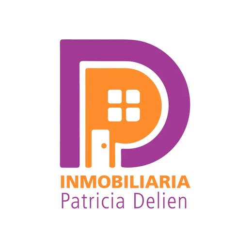 Logotipo de la Inmobiliaria Patricia Delien en composición cuadrada.
