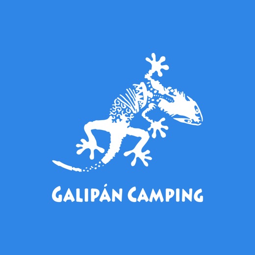 Logotipo de Galipán Camping en composición cuadrada.