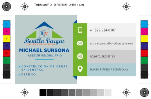 Pieza promocional apaisada diseñada para Michael.